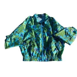 Vintage Bovattini Sportswear Size Medium Womens Windbreaker Jacket Ladies Medium